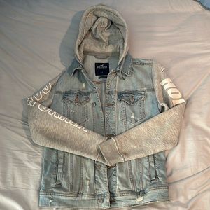 Hollister hooded Jean jacket